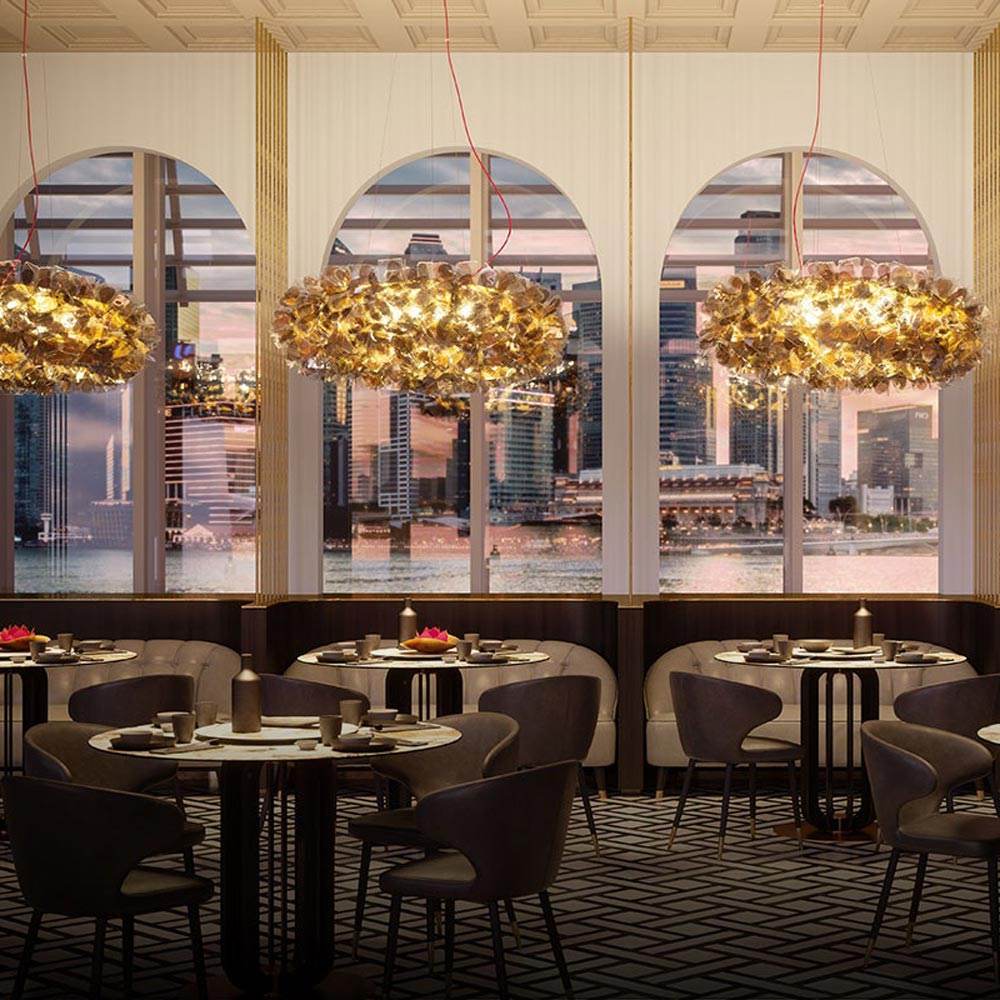 Clizia Mama Non Mama Pendant Light in dining room.