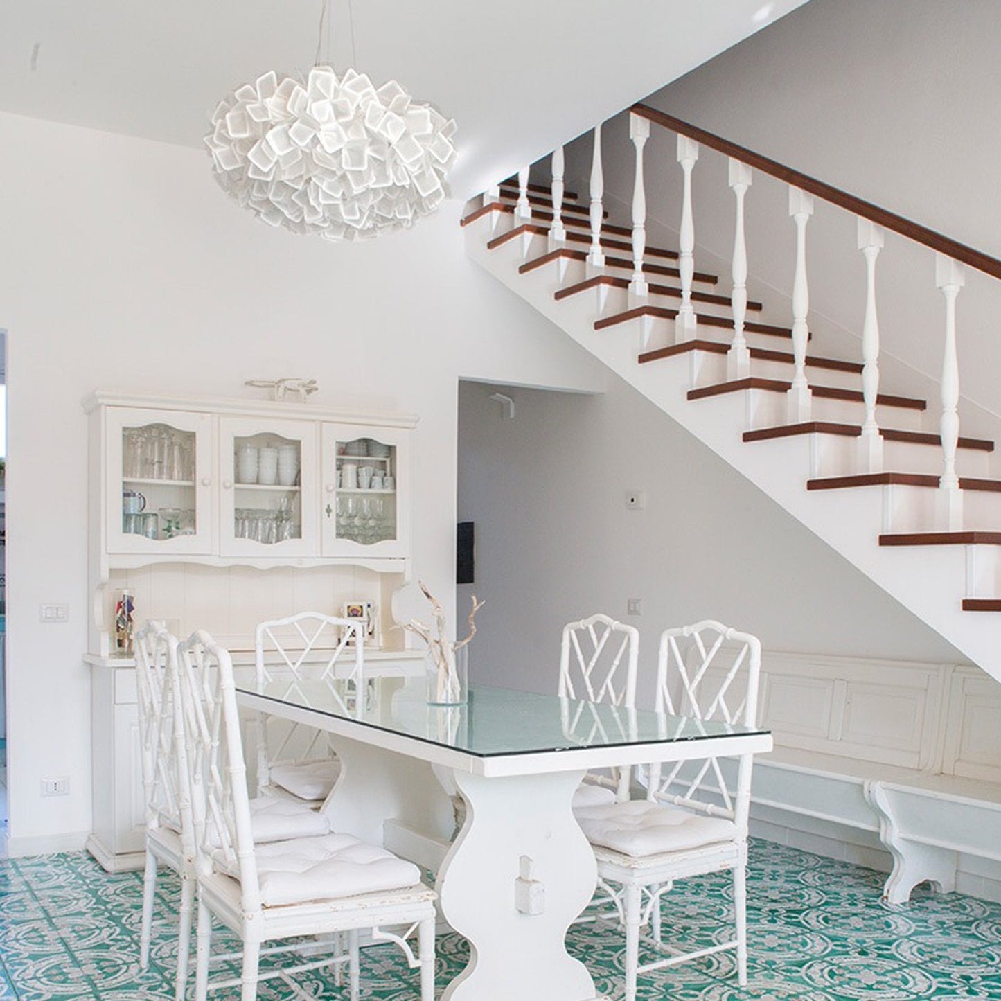 Clizia Pendant Light in dining room.