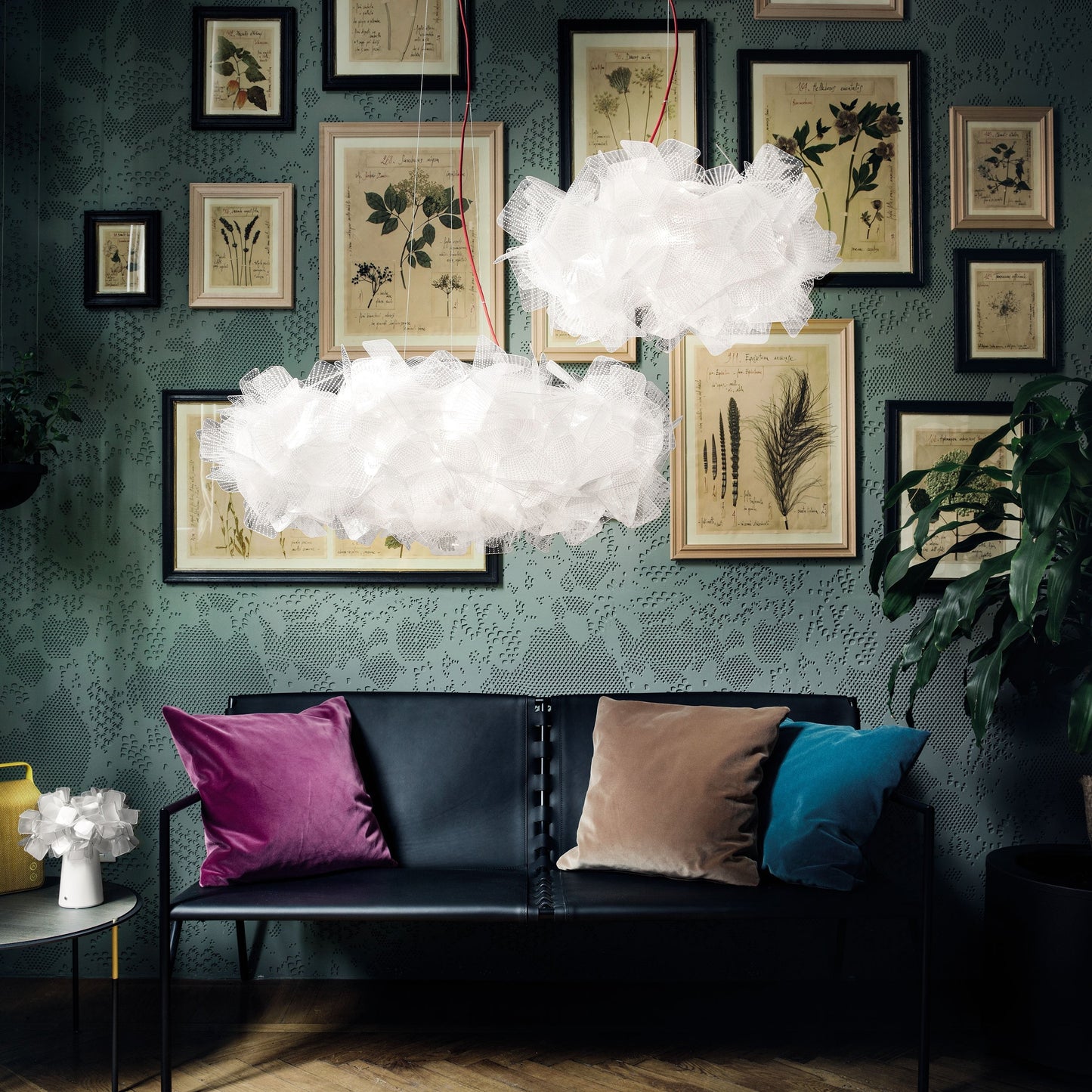 Clizia Pixel Pendant Light in living room.