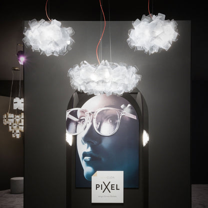 Clizia Pixel Pendant Light in living room.
