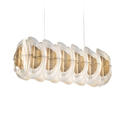 Fiordlys Linear LED Pendant Light in Gold.