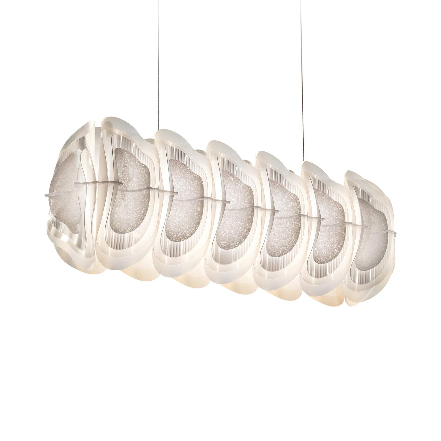 Fiordlys Linear LED Pendant Light in White.
