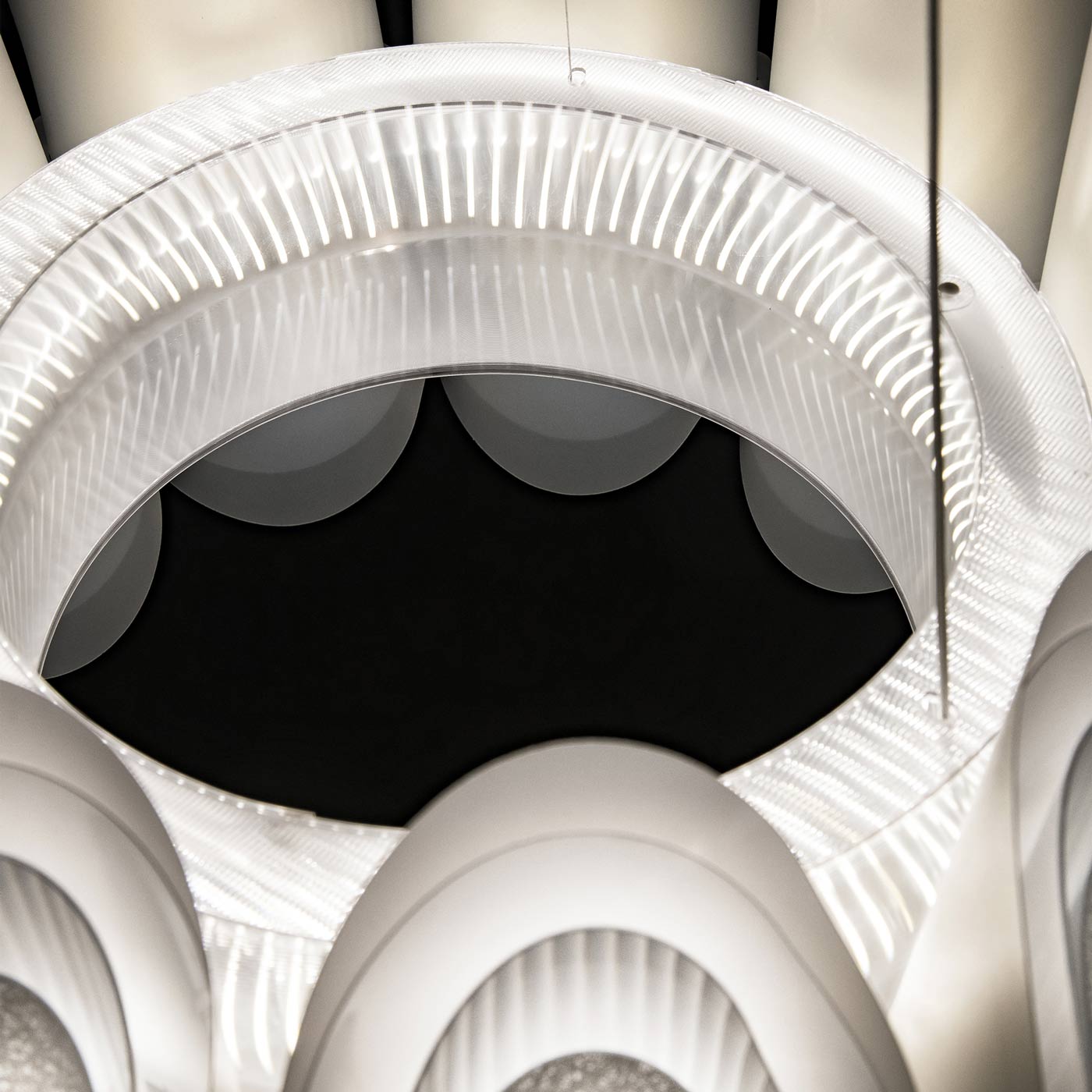 Fiordlys Round LED Pendant Light in Detail.