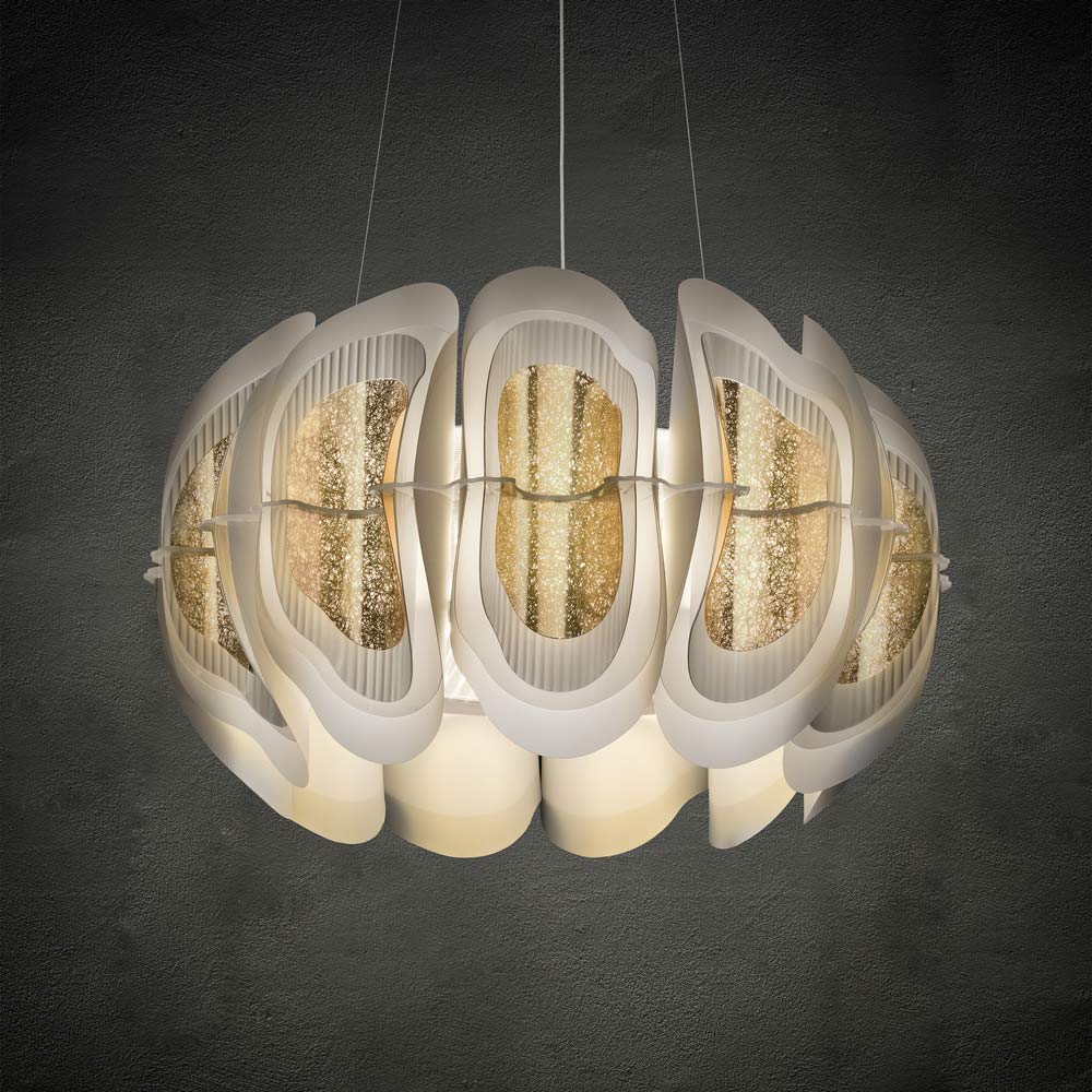 Fiordlys Round LED Pendant Light in Detail.