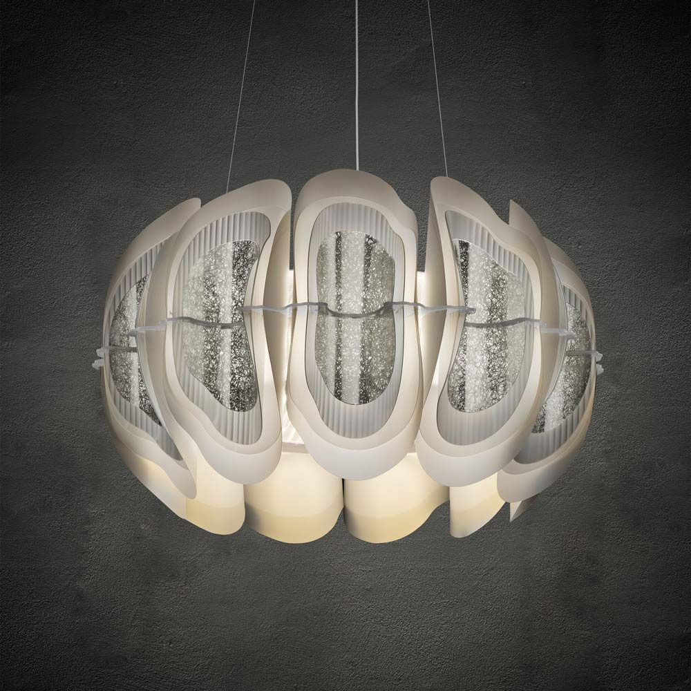 Fiordlys Round LED Pendant Light in Detail.