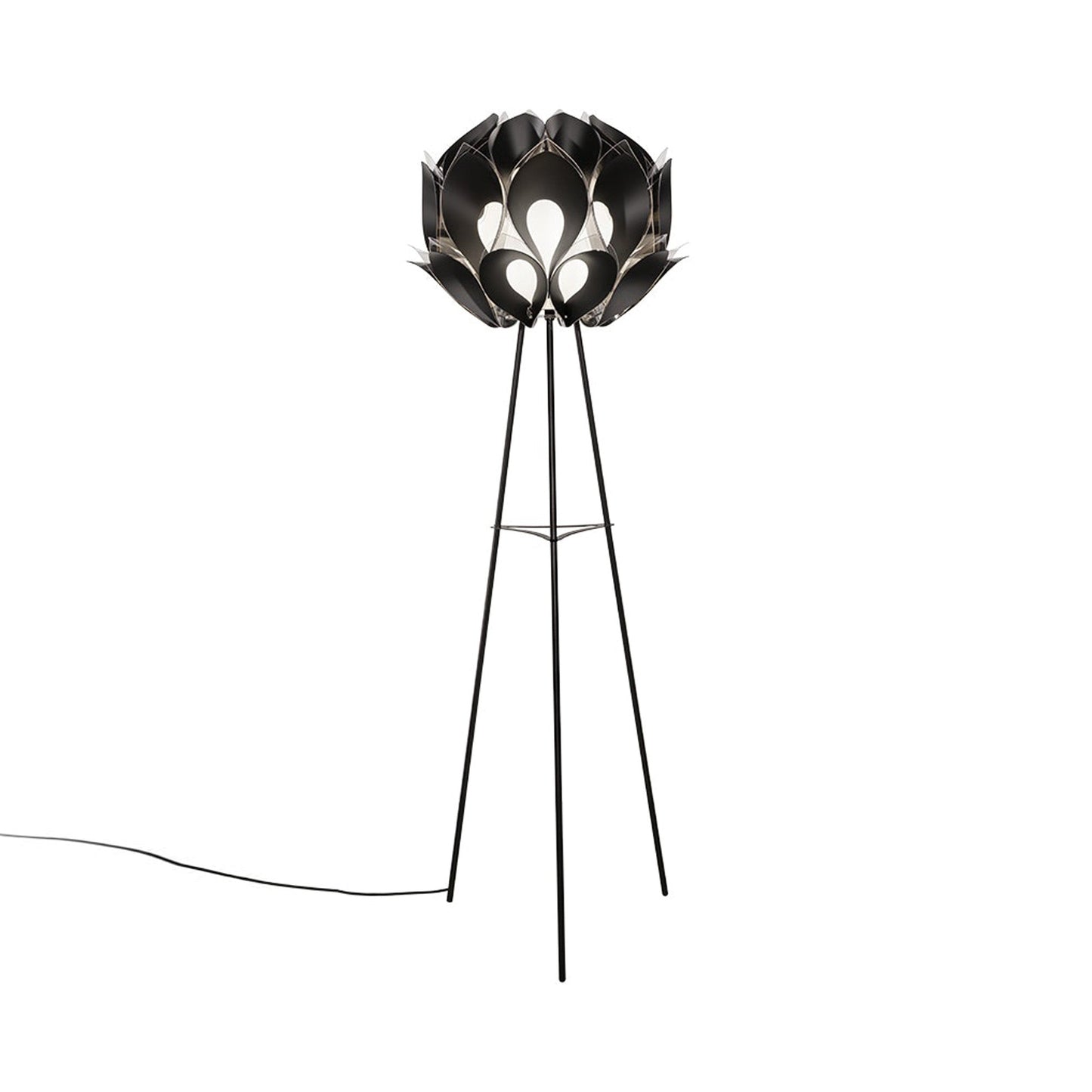 Flora Floor Lamp in Black.