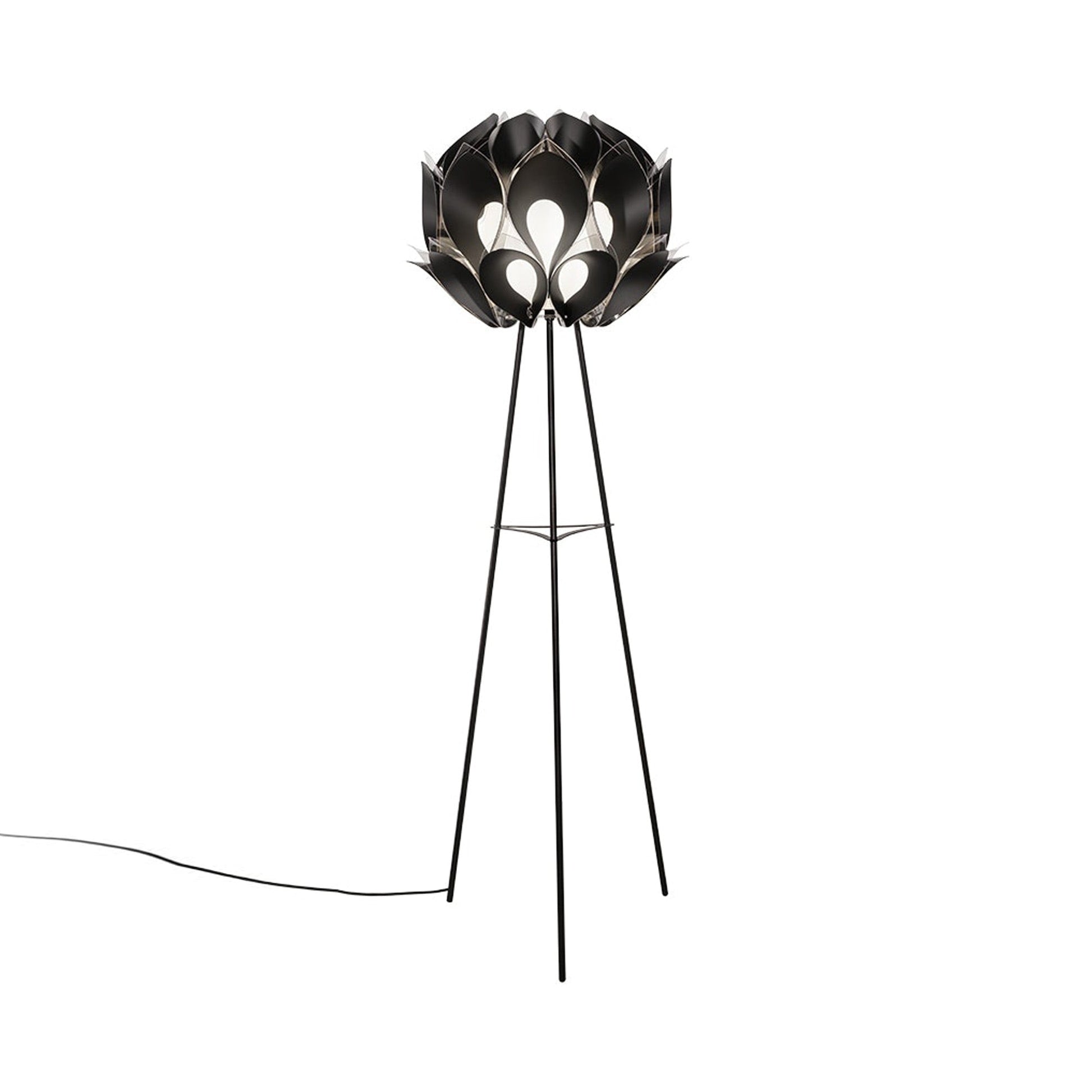 Flora Floor Lamp in Black.