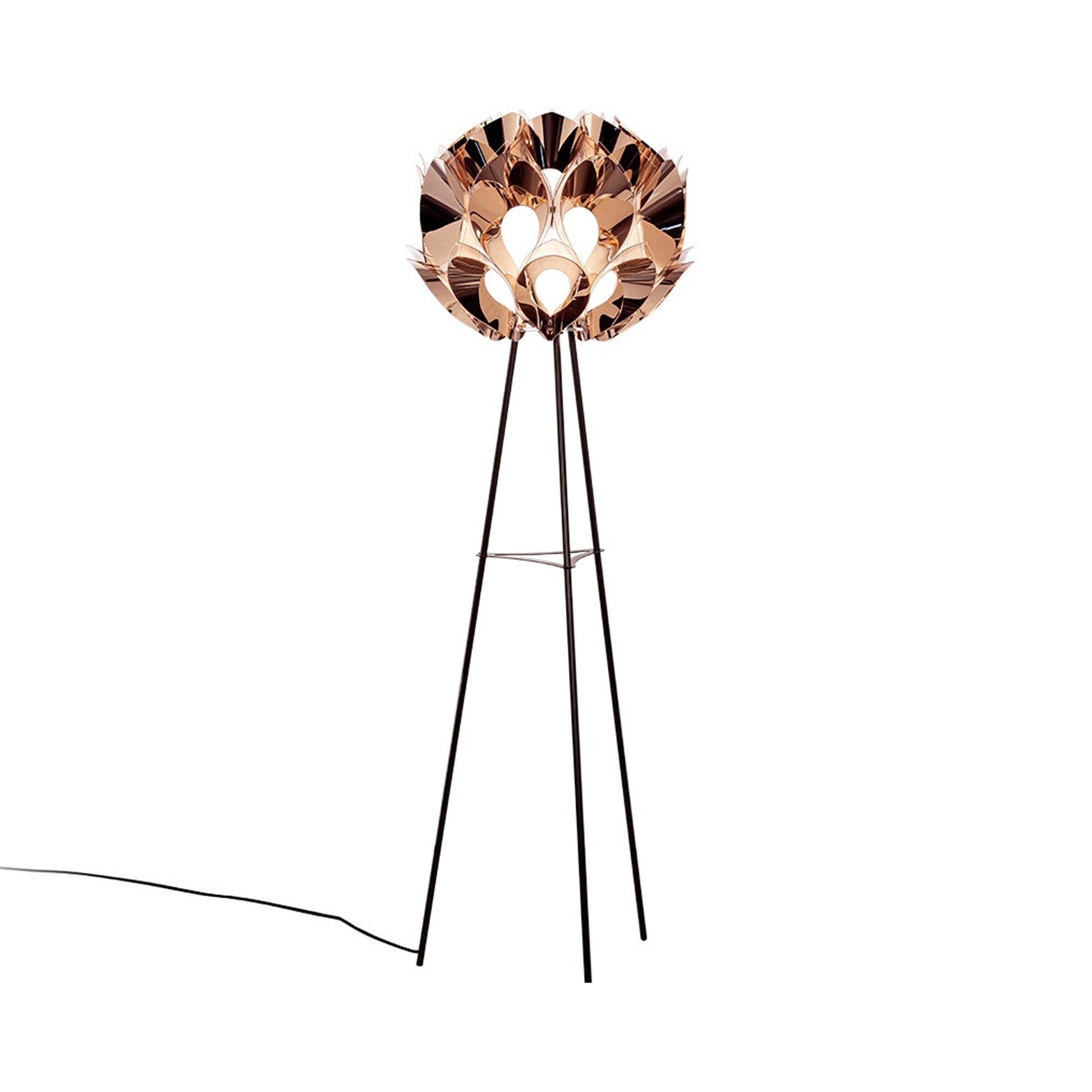 Flora Floor Lamp in Copper.
