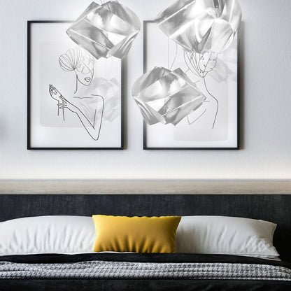 Gemmy Pendant Light in bedroom.