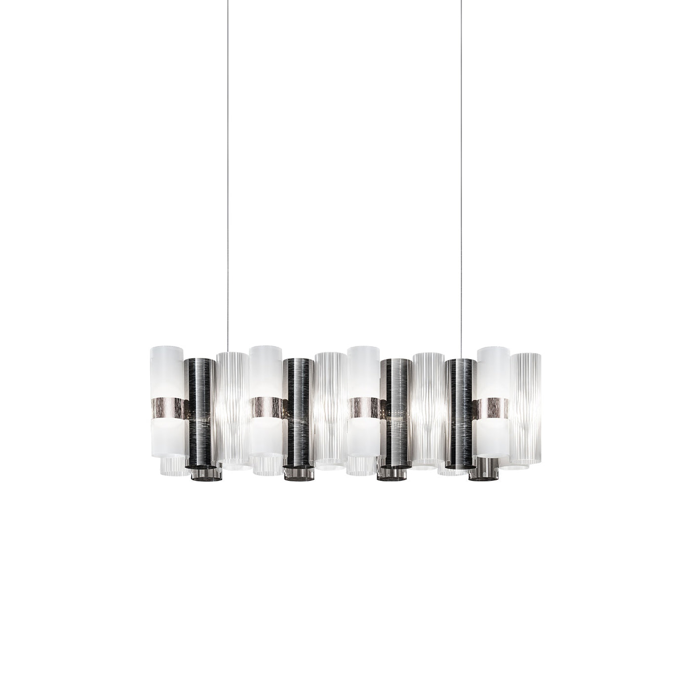 La Lollo LED Linear Pendant Light in Pewter (Small).