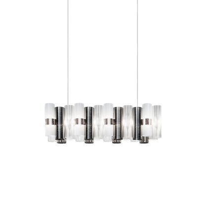 La Lollo LED Linear Pendant Light in Pewter (Small).