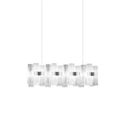 La Lollo LED Linear Pendant Light in White (Small).