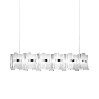 La Lollo LED Linear Pendant Light in White (Large).