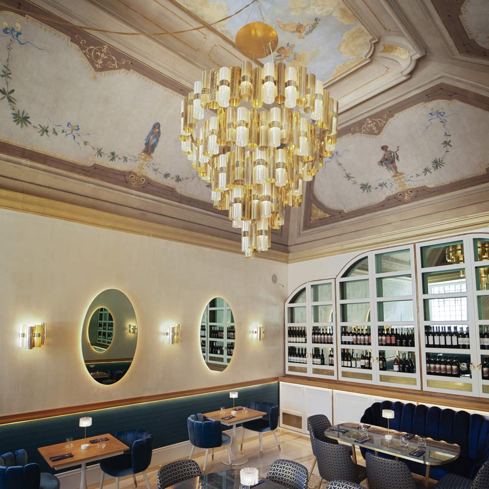 La Lollona LED Pendant Light in restaurant.