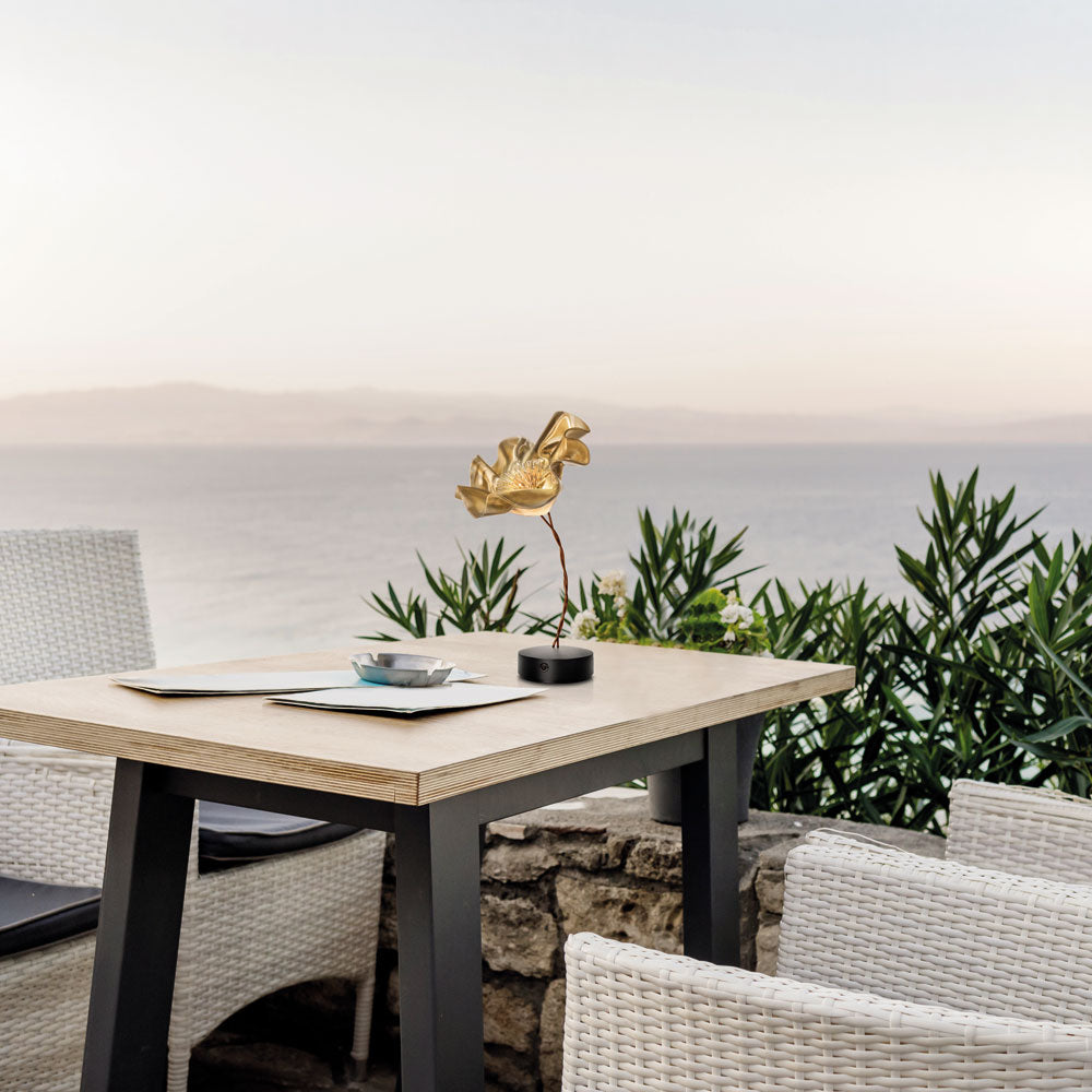 Lafleur LED Table Lamp in Outside Area.