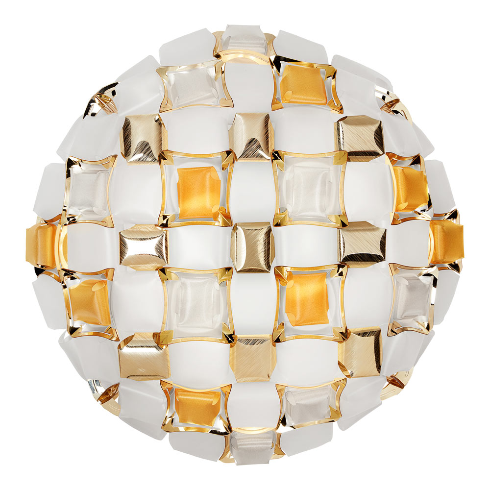Mida Ceiling / Wall Light in Amber (Large).
