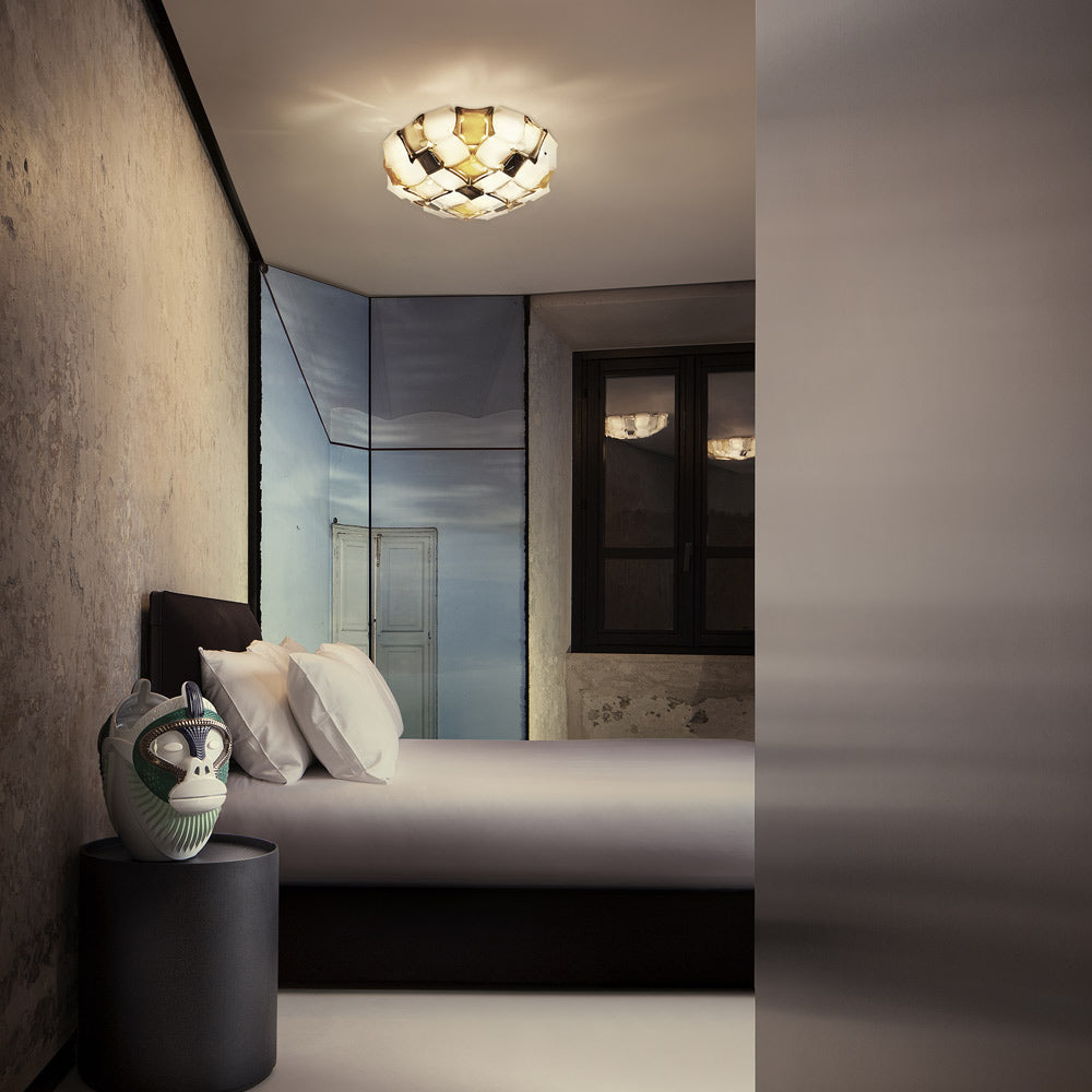 Mida Ceiling / Wall Light in bedroom.