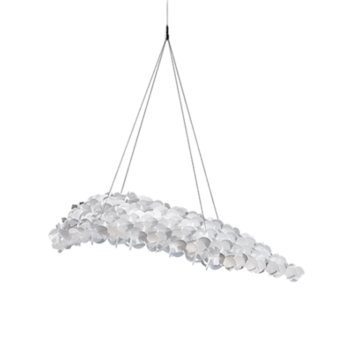 Nuvem Module Suspension Light in White Without Spotlight.