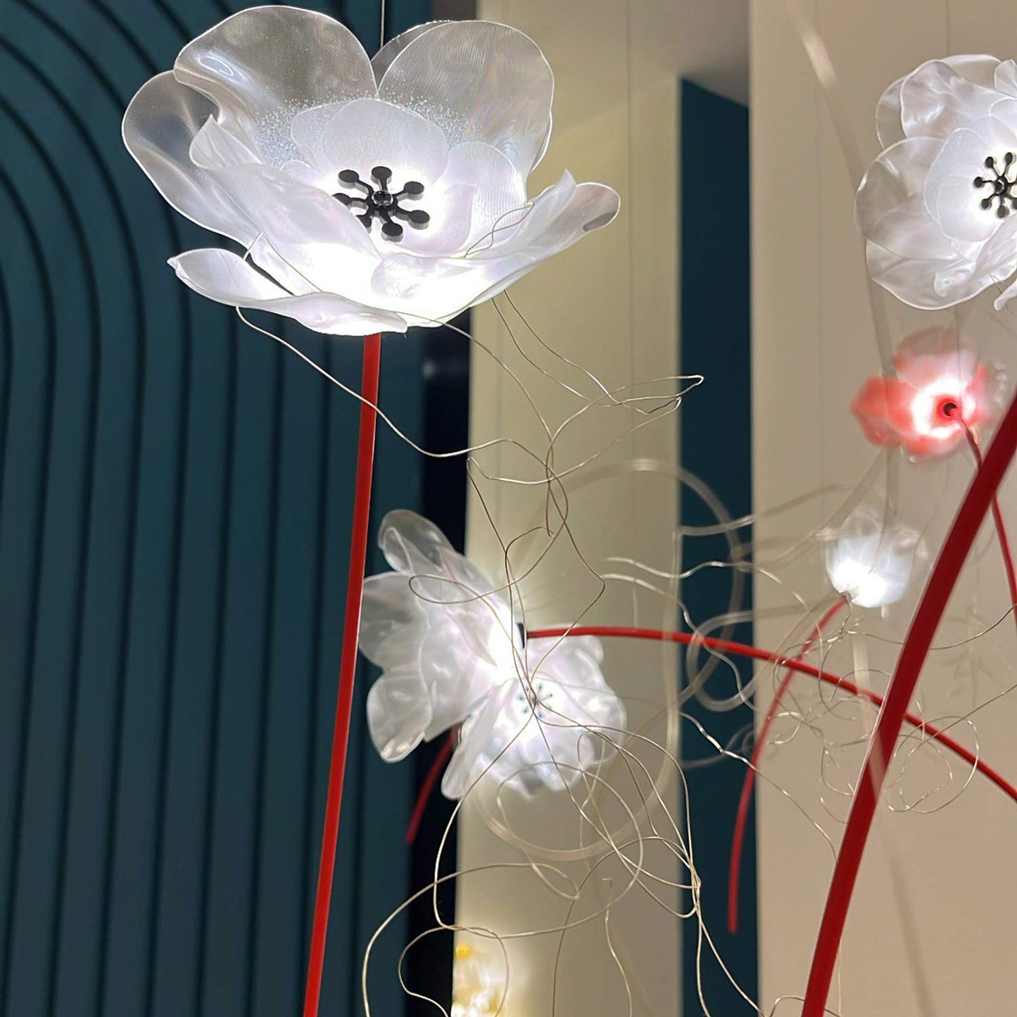Poppy LED Pendant Light in Detail.