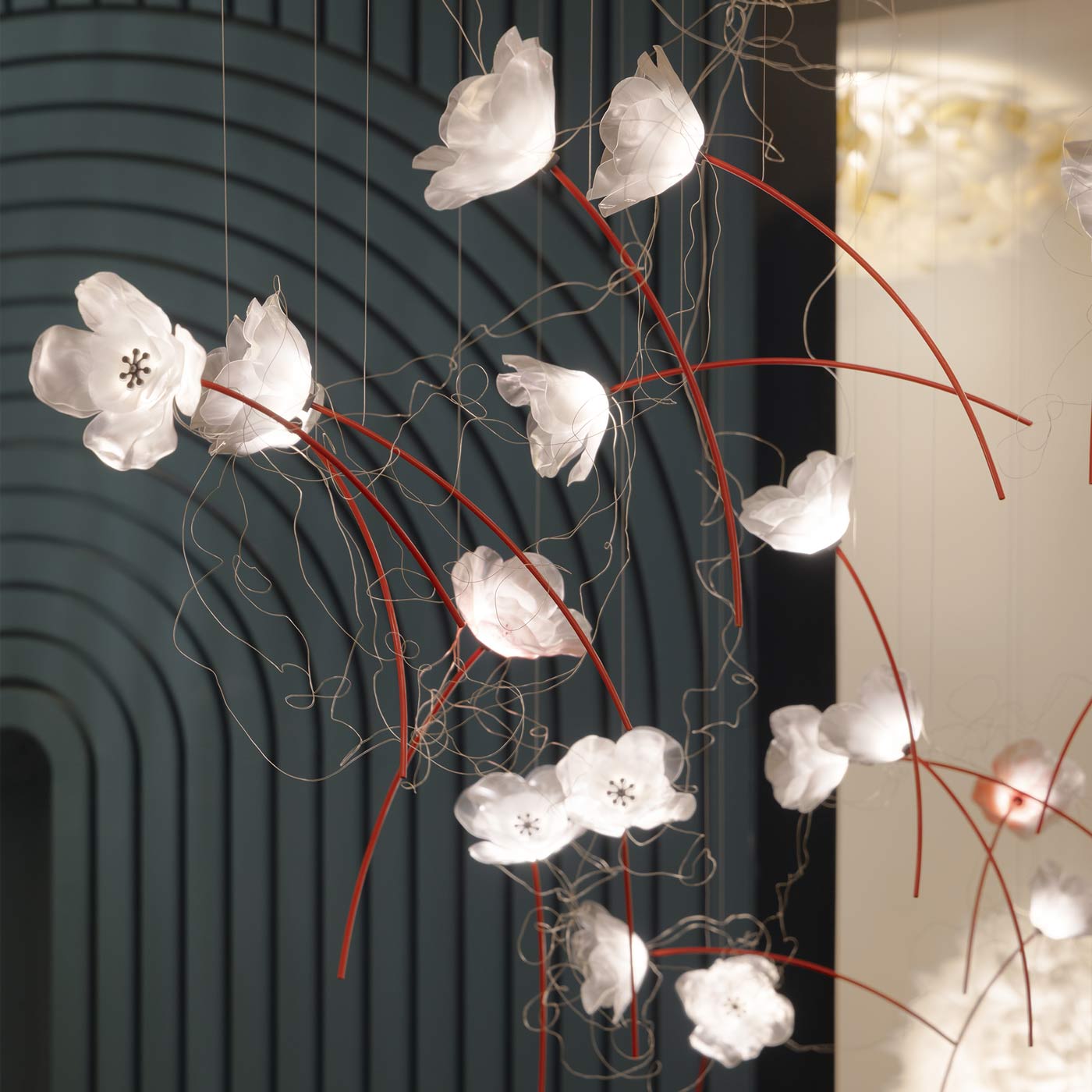 Poppy LED Pendant Light in Detail.