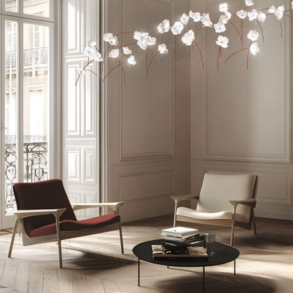 Poppy LED Pendant Light in living room.