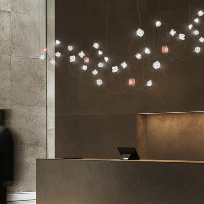 Poppy LED Pendant Light in reception desk.