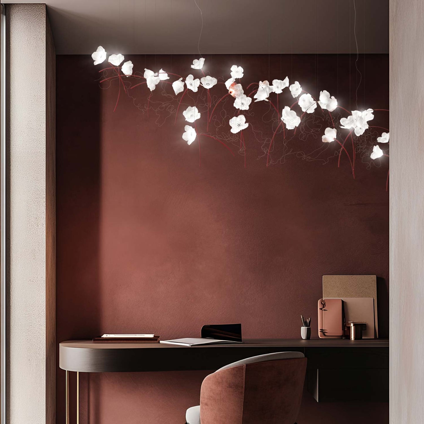 Poppy LED Pendant Light in office.