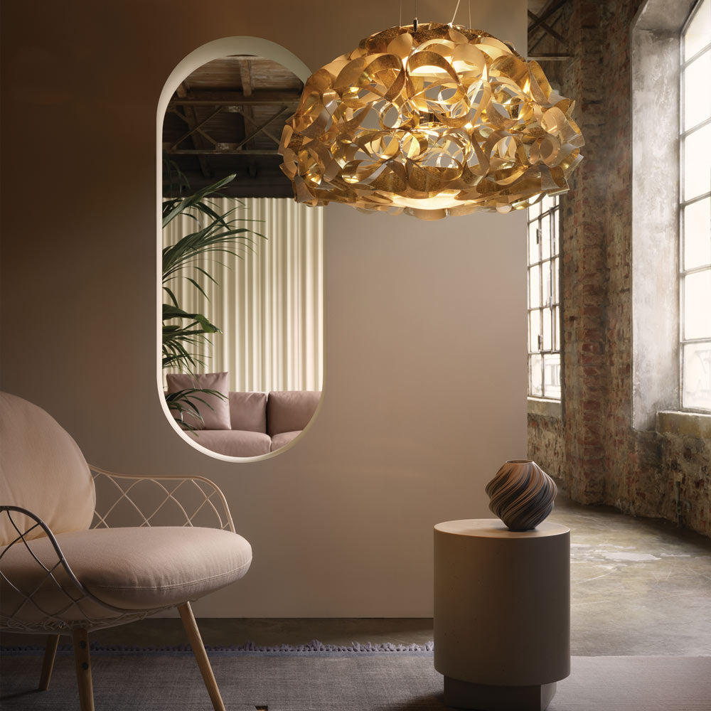 Quantica Pendant Light in living room.