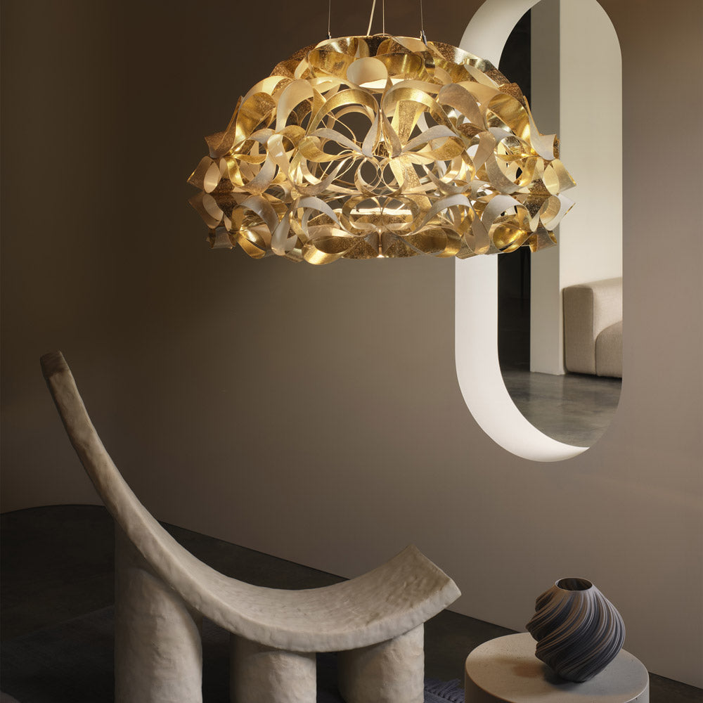 Quantica Pendant Light in living room.