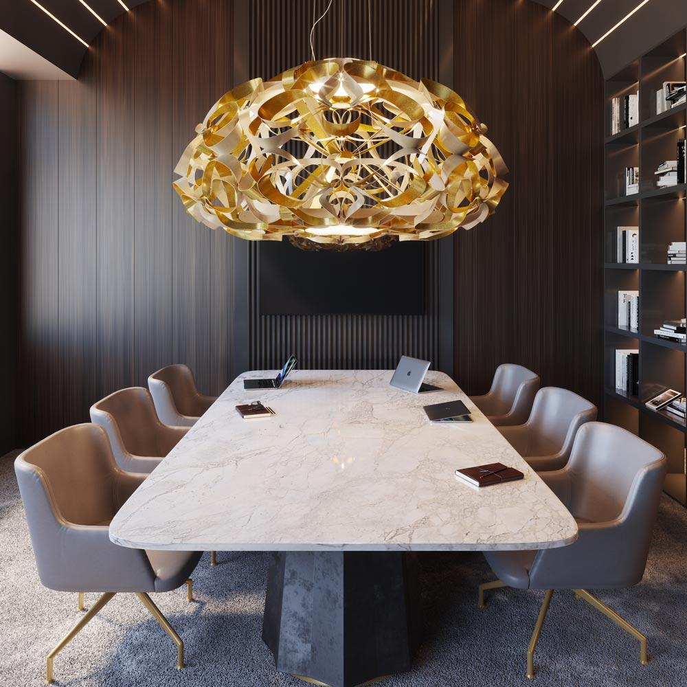 Quantica Pendant Light in office.