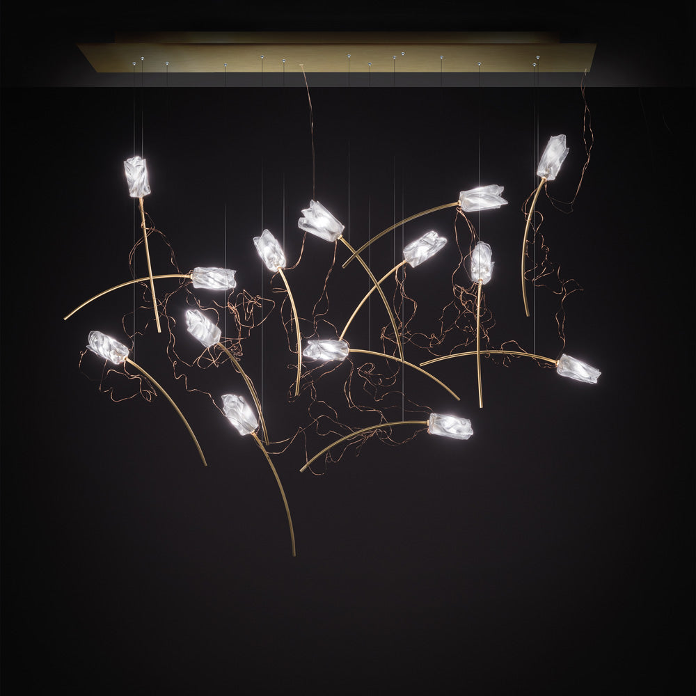 Tulip LED Linear Pendant Light in Detail.