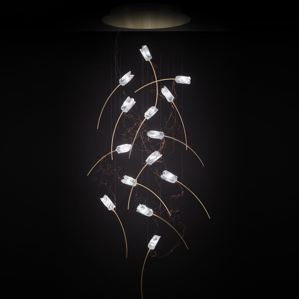 Tulip LED Round Pendant Light in Detail.