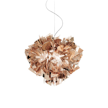 Veli LED Pendant Light in Copper - Transparent Wire (Medium).