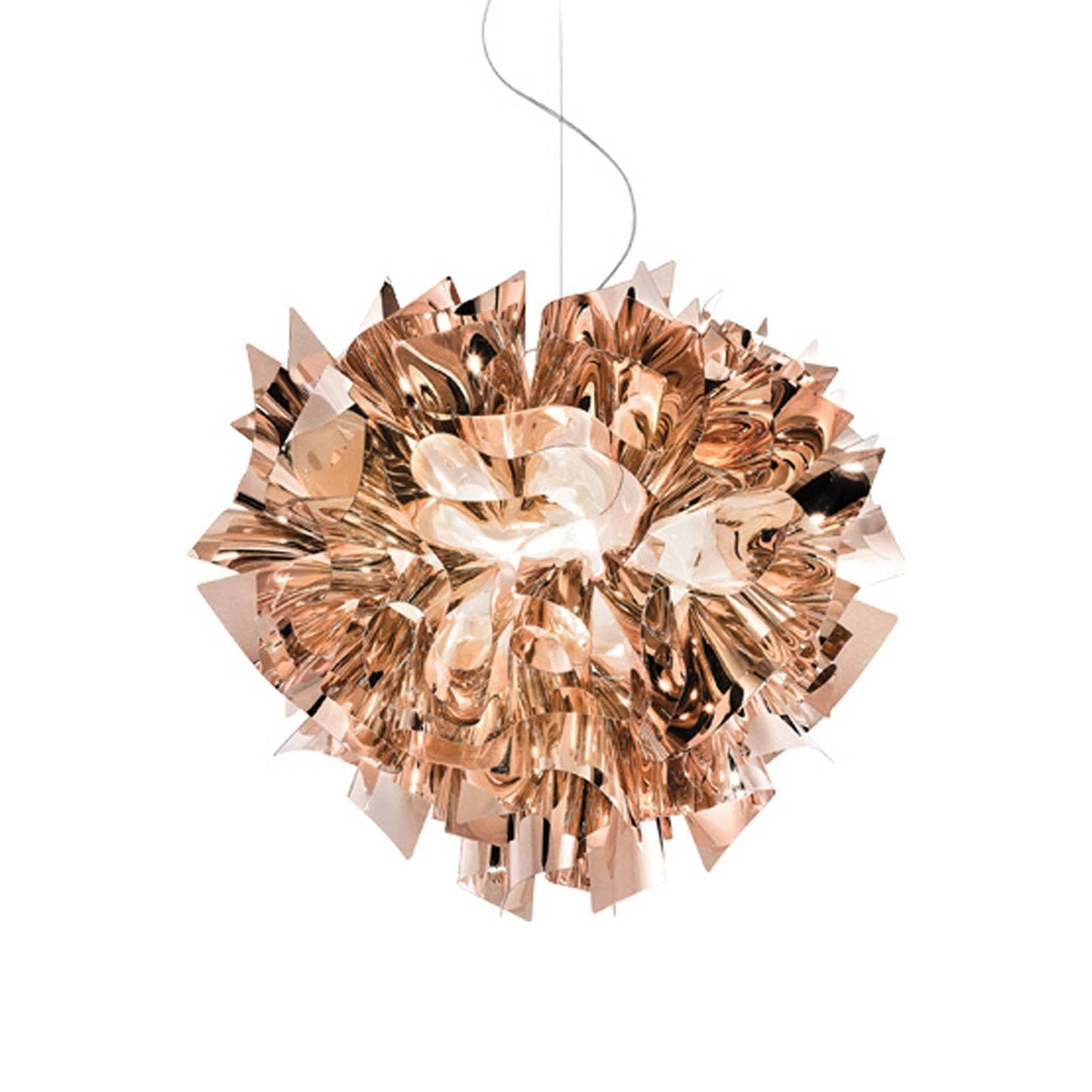 Veli LED Pendant Light in Copper - Transparent Wire (Large).