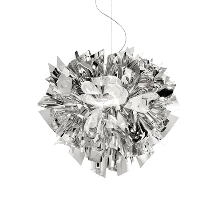 Veli LED Pendant Light in Silver - Transparent Wire (Large).