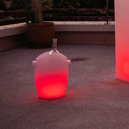 Fresh Bluetooth LED Champagne Cooler in Outside Area.