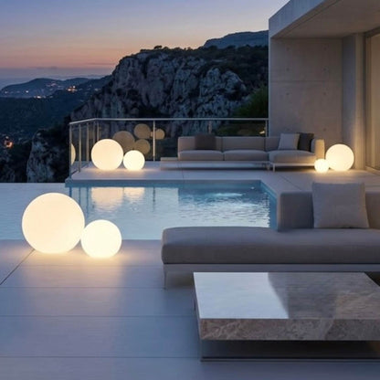 Pearl Bluetooth Outdoor LED Lamp in Outside Area.