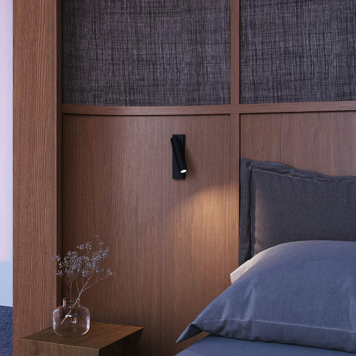 Haim Aimable LED Wall Light in bedroom.