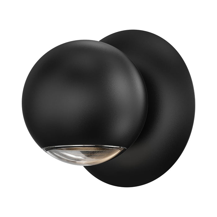 Hemisphere LED Wall Light in Textured Black (One Side).