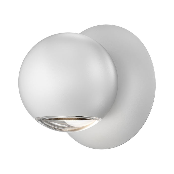 Hemisphere LED Wall Light in Textured White (One Side).