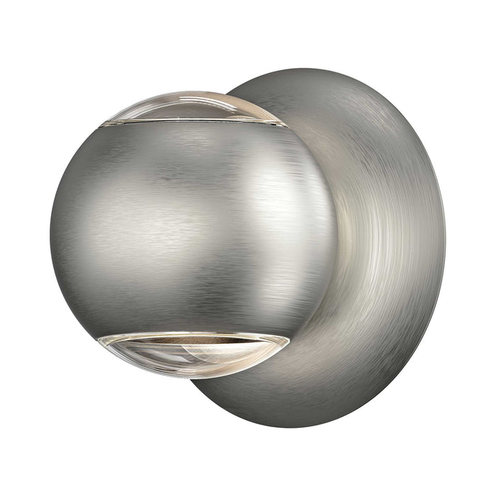 Hemisphere LED Wall Light in Natural Anodized (Two Side).