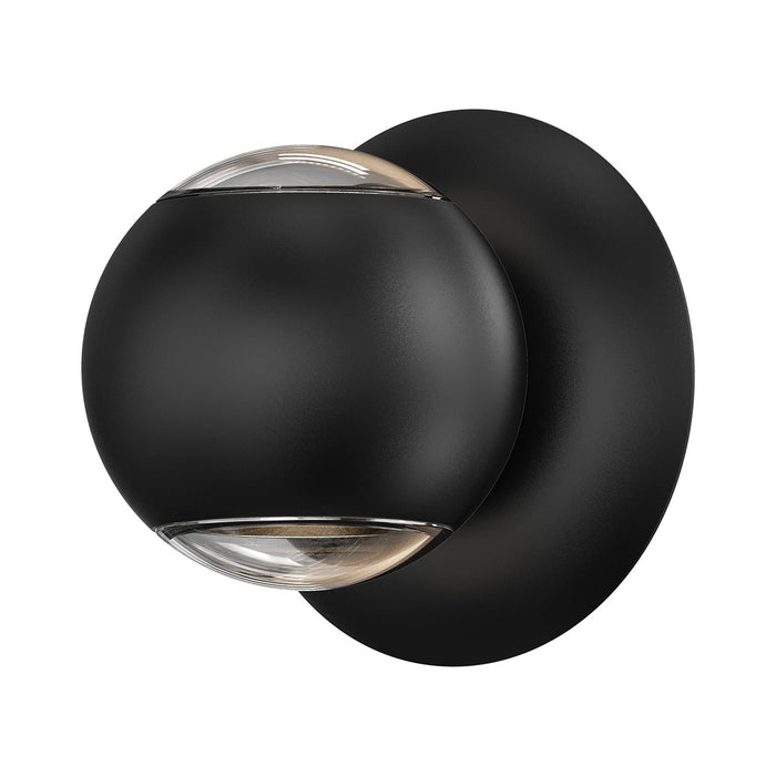 Hemisphere LED Wall Light in Textured Black (Two Side).