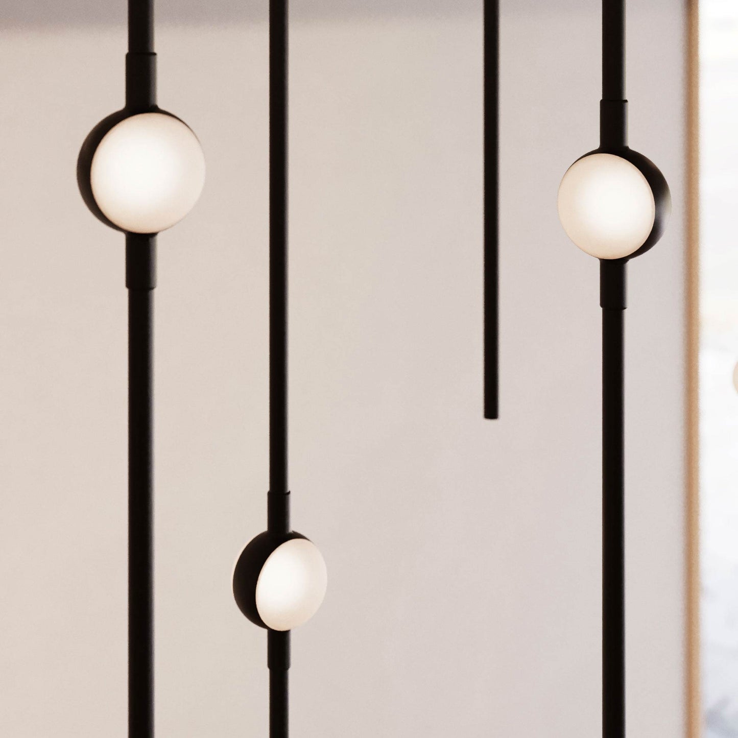 Aries Rectangle LED Pendant Light in Detail.