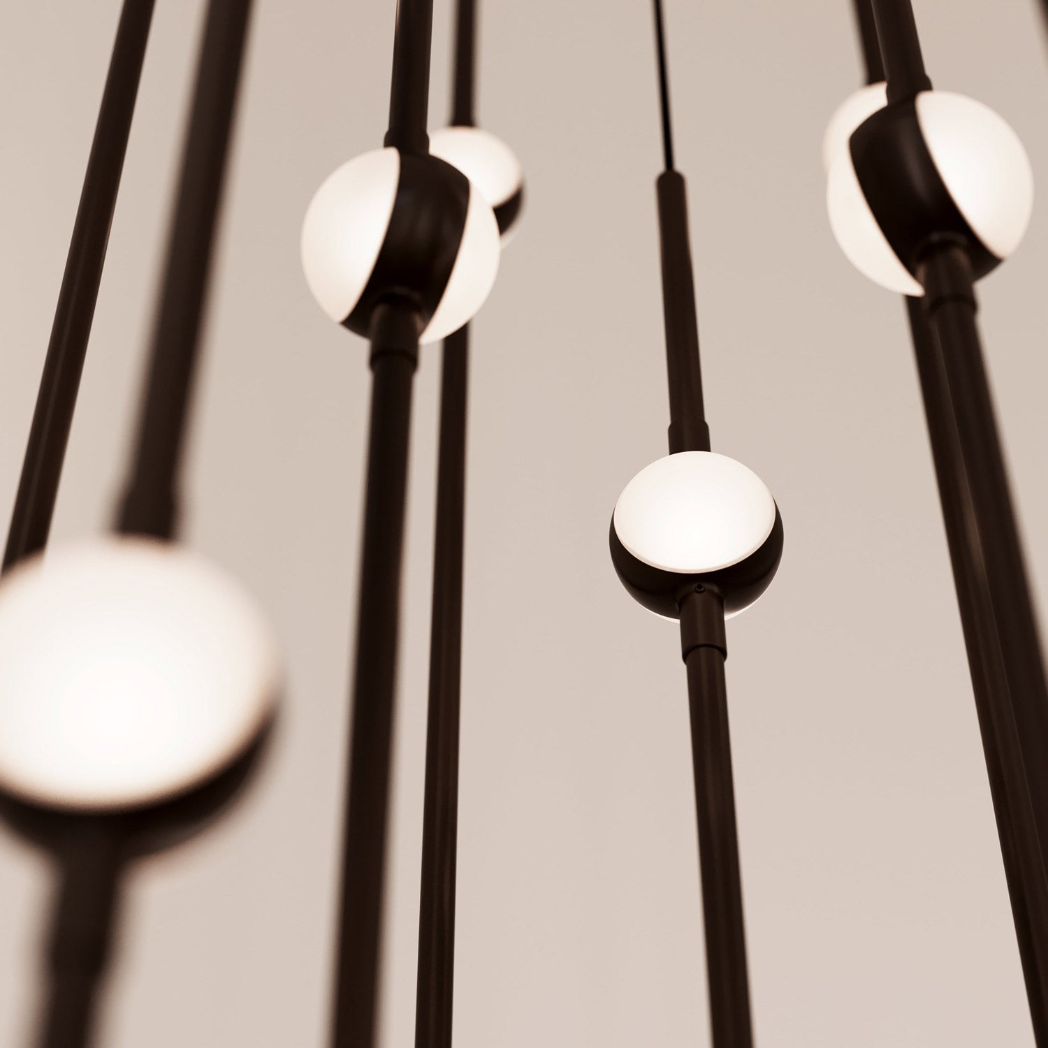 Aries Round LED Pendant Light in Detail.