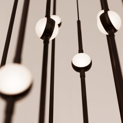 Aries Round LED Pendant Light in Detail.