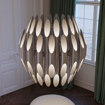 Chimes Tiered LED Pendant Light in Detail.