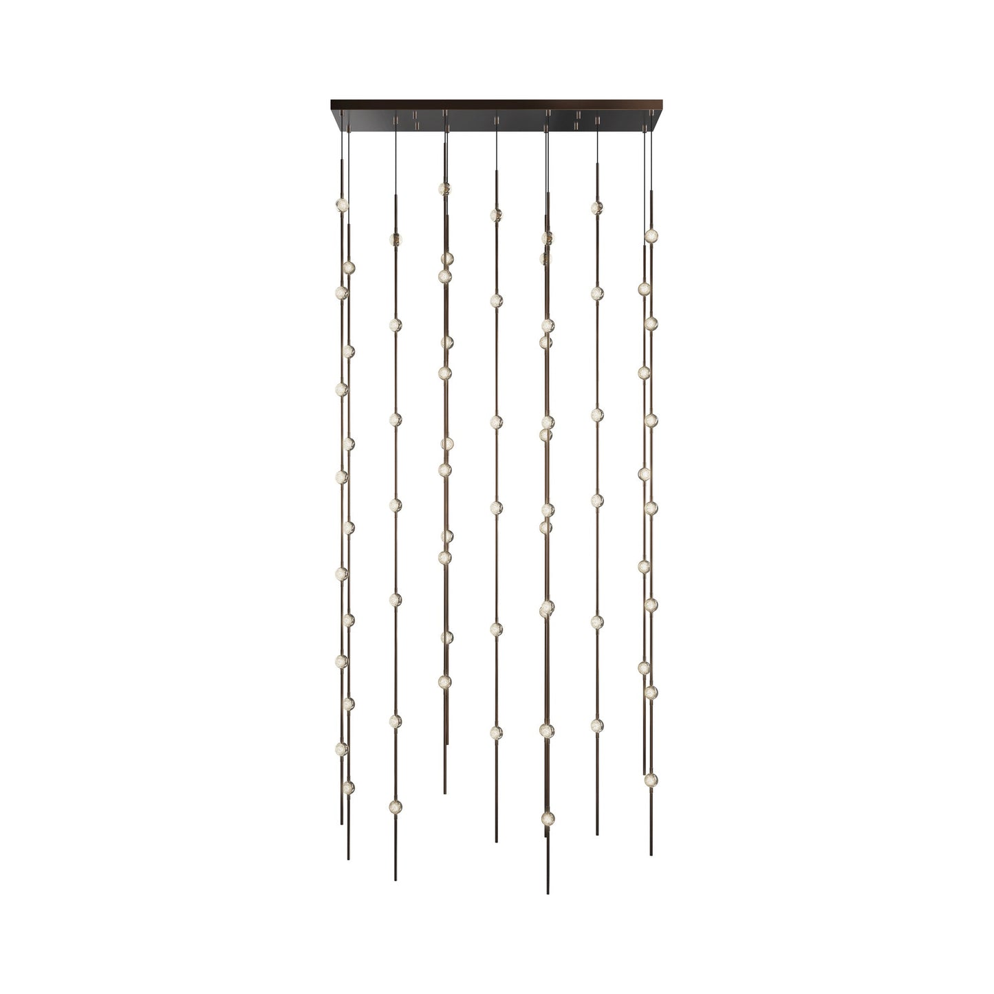 Constellation® Andromeda Rectangle LED Pendant Light in Espresso Black (Clear).