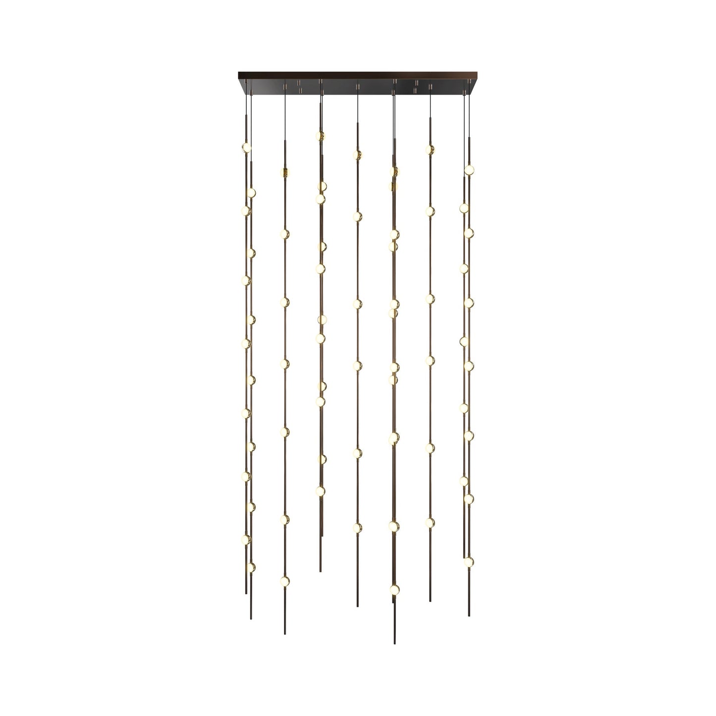 Constellation® Andromeda Rectangle LED Pendant Light in Espresso Black (White).