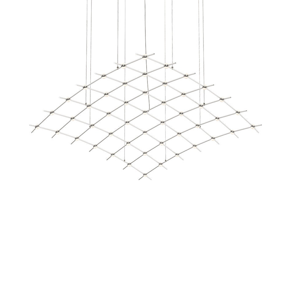Constellation® Aquarius Major LED Pendant Light in Satin Nickel/White.