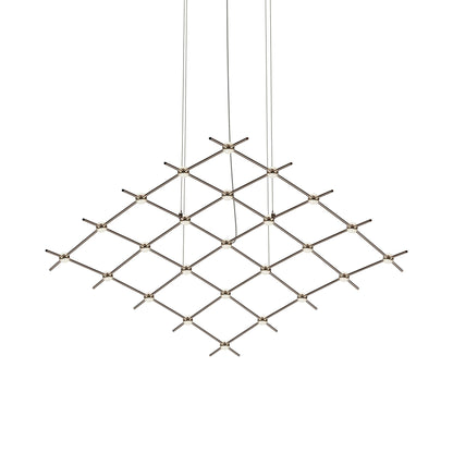 Constellation® Aquarius Medius LED Pedant Light in Espresso Black/Clear.